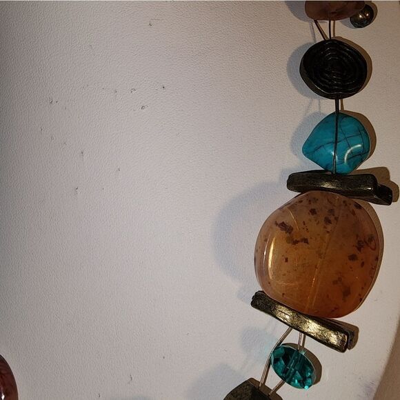 Chico's Elegant multicolor beaded necklace 17"+2" - Picture 6 of 10